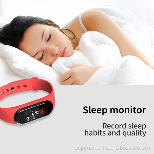 Hot Sell Smartband Bracelet Sleep Monitor Fitness Tracker M4 Sport Smart Bracelet Band